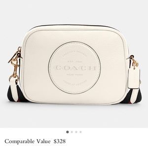 Coach Dempsey Camera Bag with Patch in Chalk